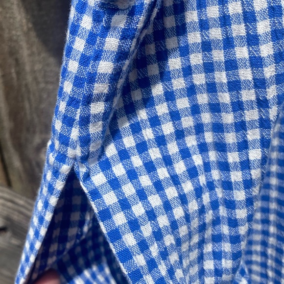 Talbots Blue and White V-Neck shorts jumpsuit romper NWT - Picture 8 of 10